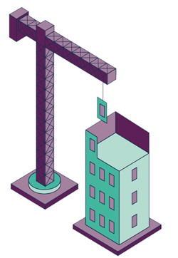 Global gas emissions construction image