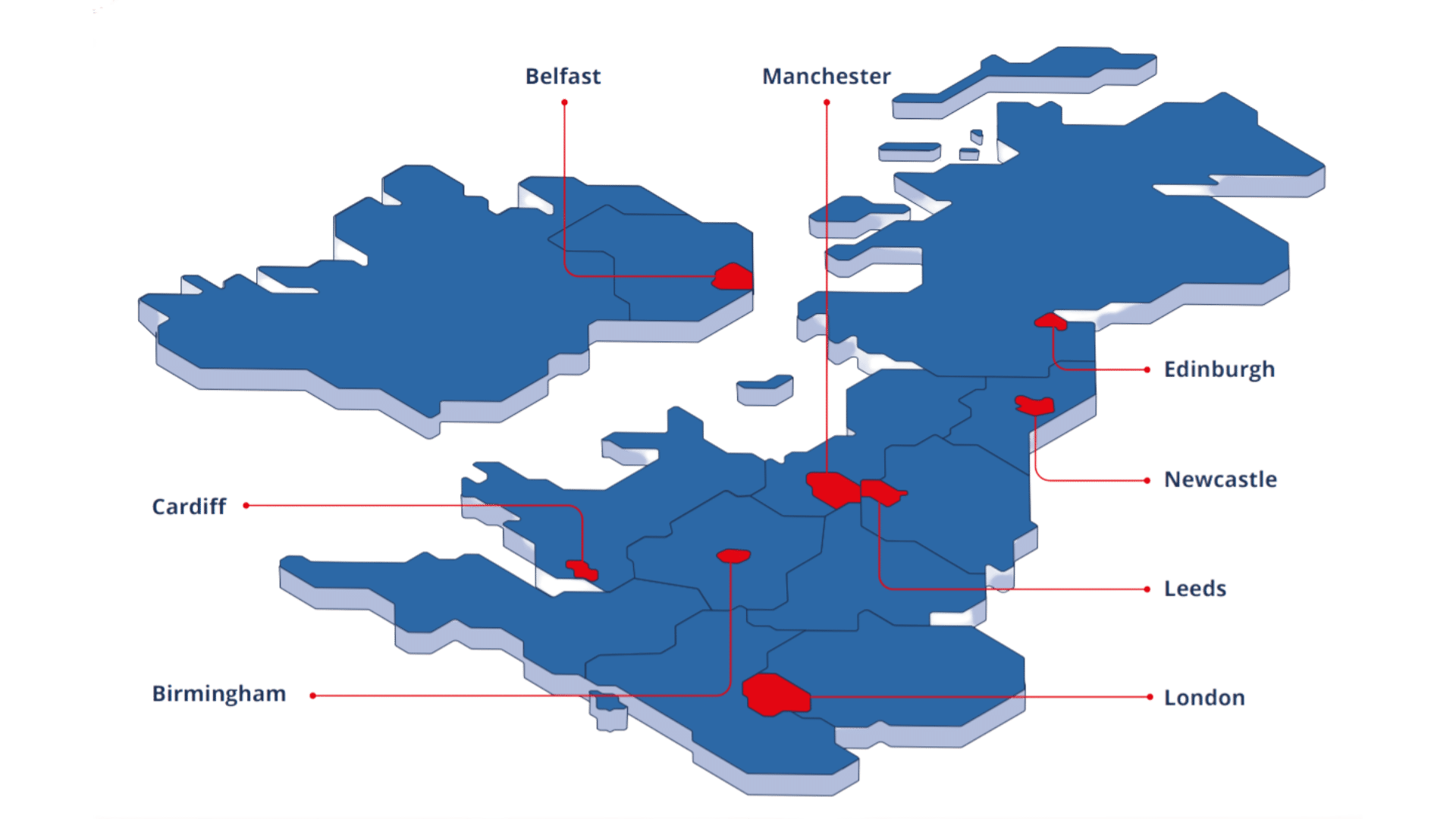 Map of UK fintech hotspots